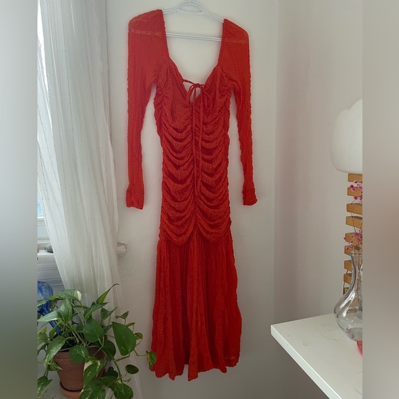 Ganni Scrunchie Dress - Picture 2 of 5